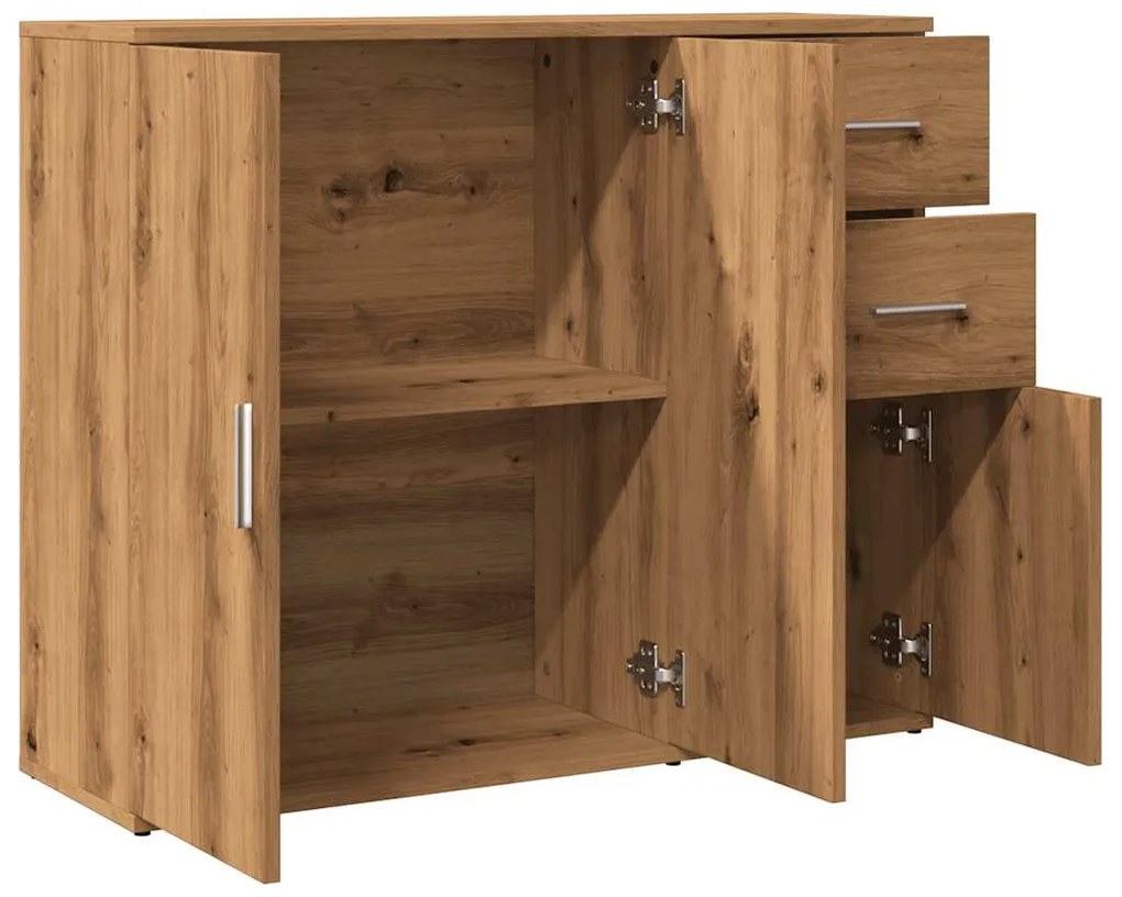 vidaXL Μπουφές από Τεχνητό Δρυς 91x29,5x75 εκ. από Τεχνητό Ξύλο