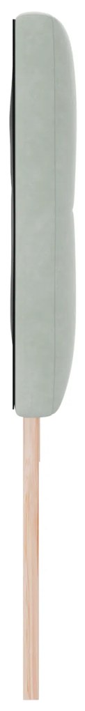 vidaXL LED Κεφαλάρι Button Tufted Ανοιχτό Γκρι 180 εκ Βελούδο