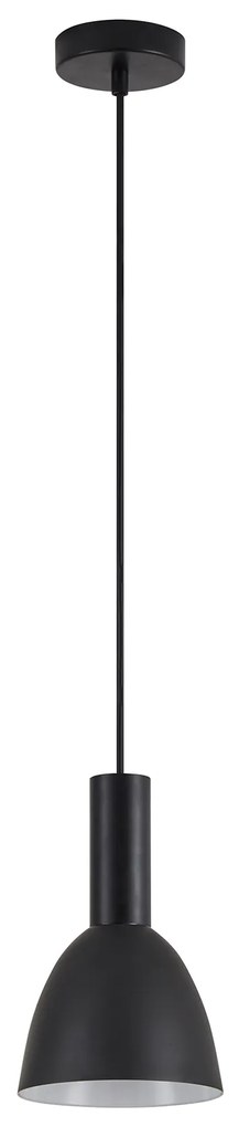 SE21-BL-4-MS2 ADEPT TUBE Black Pendant Black Metal Shade+