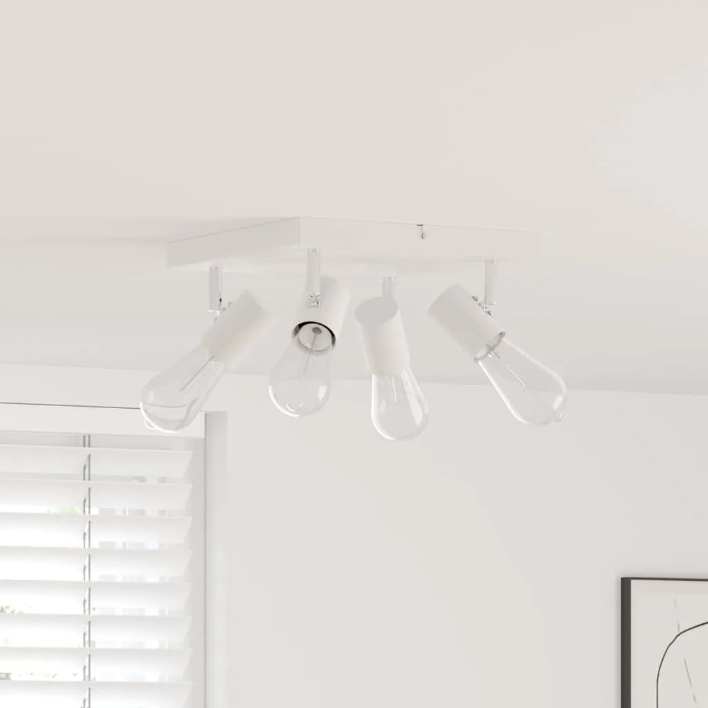 Σποτ οροφής με προβολείς Λευκό 26,5 x 26 x 11,5 εκ Μέταλλο