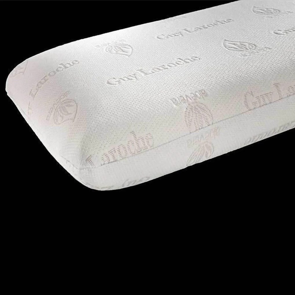 Μαξιλάρι Ύπνου Memory Foam Visco Elastic (Aloe Vera) Normal White Guy Laroche 40Χ60 100% Memory Foam