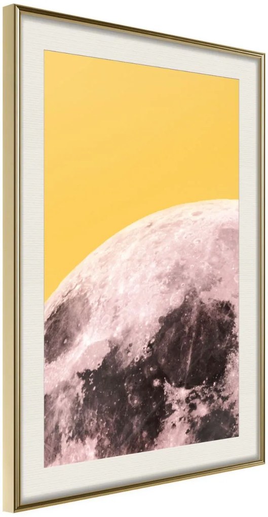 Αφίσα - Pink Moon - 40x60 - Χρυσό - Με πασπαρτού