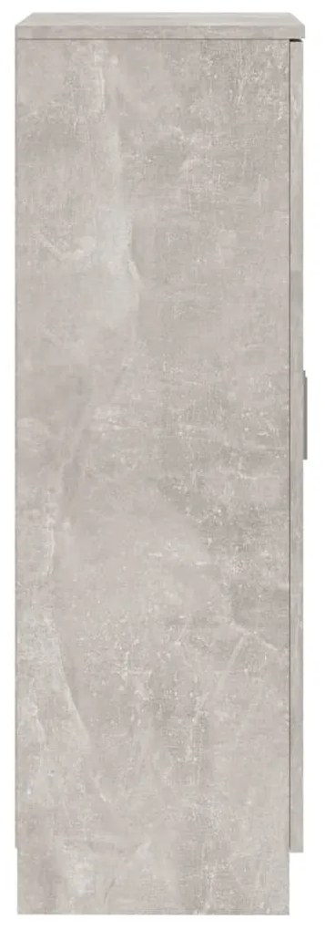 vidaXL Παπουτσοθήκη Γκρι Σκυροδέματος 55x35x108 εκ. Επεξεργασμένο Ξύλο