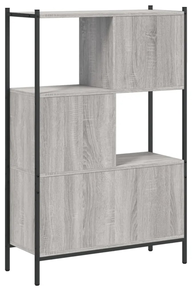 vidaXL Βιβλιοθήκη Γκρι Sonoma 72x28x109 εκ. από Επεξεργασμένο Ξύλο