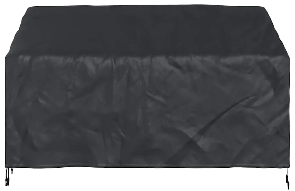 vidaXL Κάλυμμα Παγκάκι Κήπου Μαύρο 165 x 70 x 65 / 94 cm Ύφασμα 210D