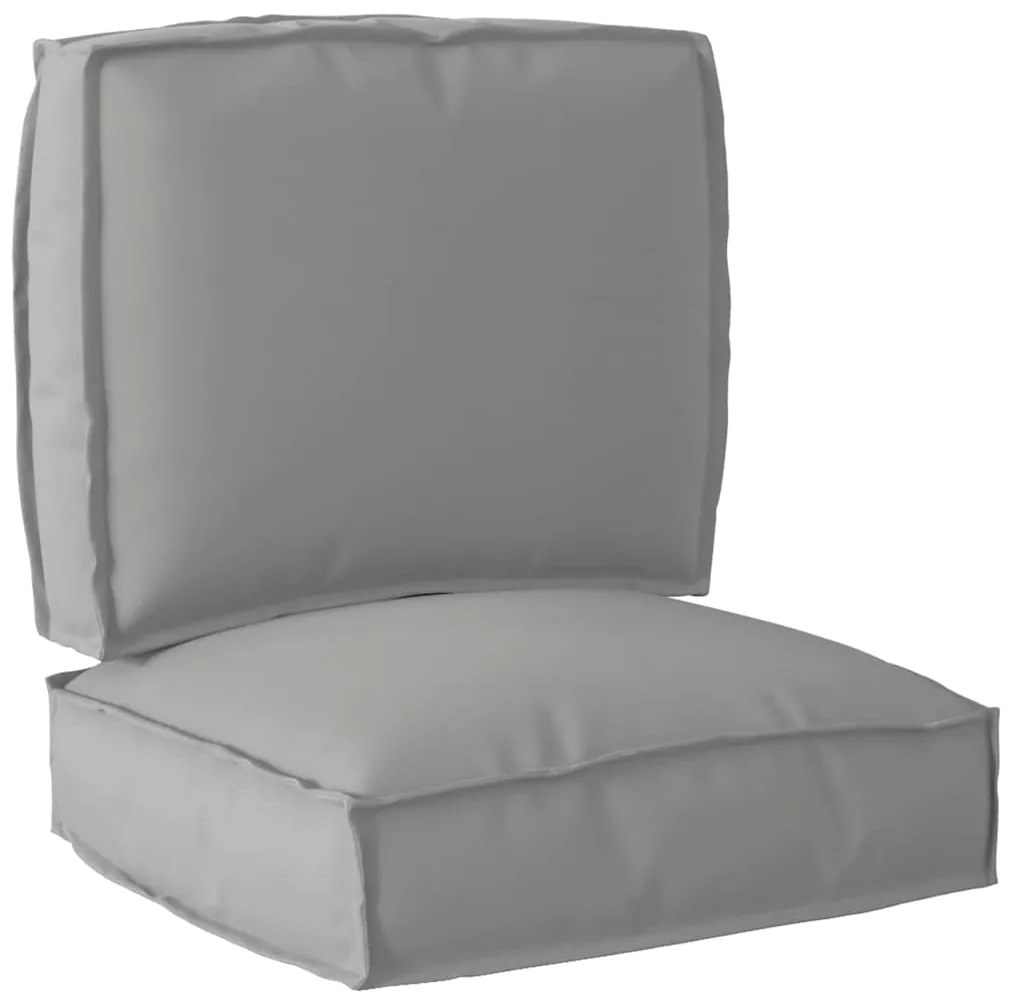 vidaXL Σετ Μαξιλαριών Πάγου 2 pcs Γκρι 50 x 50 x 12 cm Ύφασμα Oxford