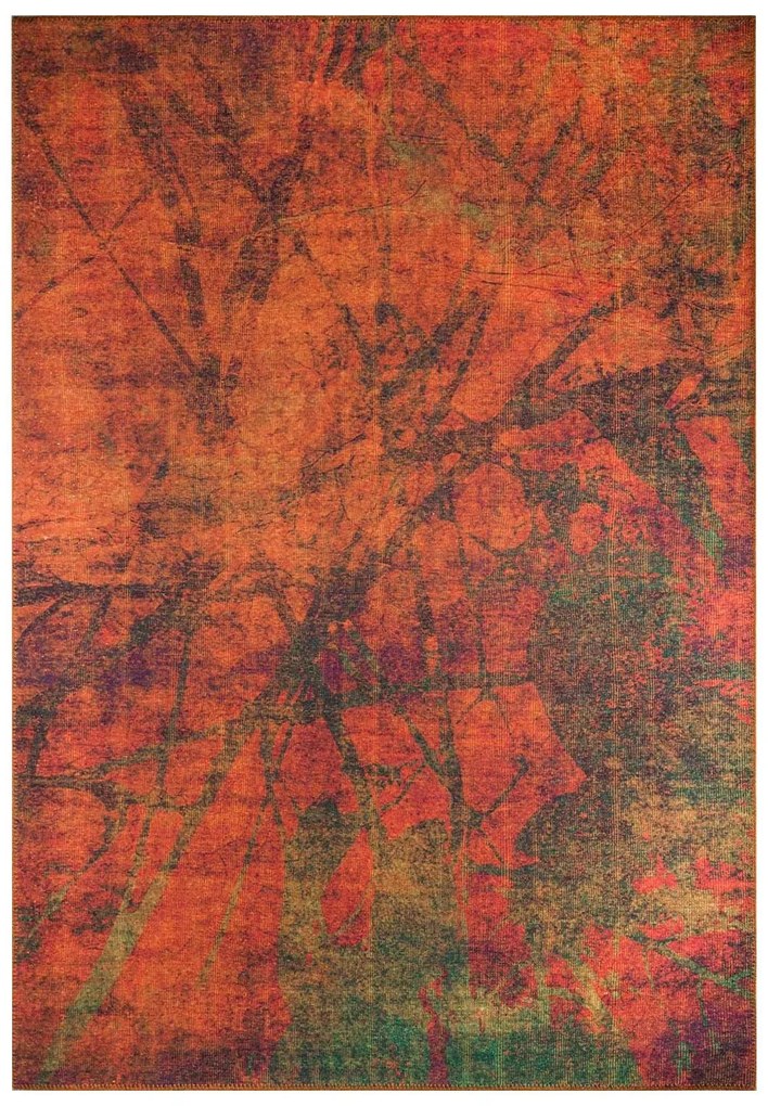 Χαλί Fusion AL 09 473RTP2709 Orange-Green Conceptum Hypnose 140X190cm