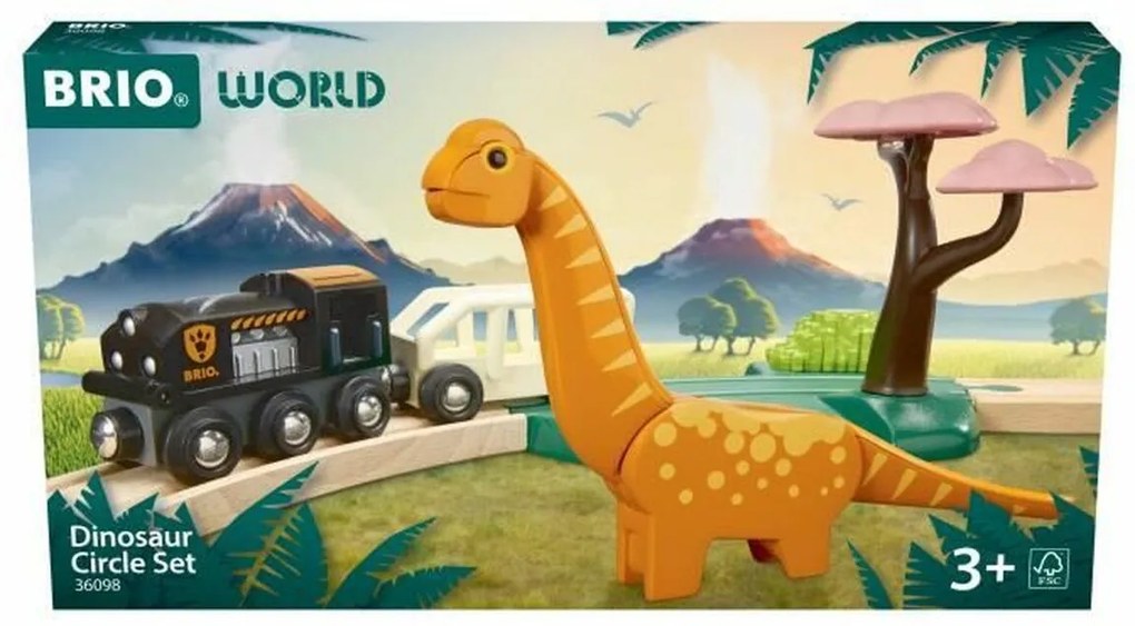 Εκπαιδεύστε με το κύκλωμα Brio Dinosaur circle set