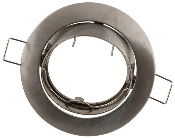 Σποτ Φωτιστικό Οροφής Χωνευτό 7cm GU10 50W IP20 Arlight-304158-Νίκελ Ματ 0304158
