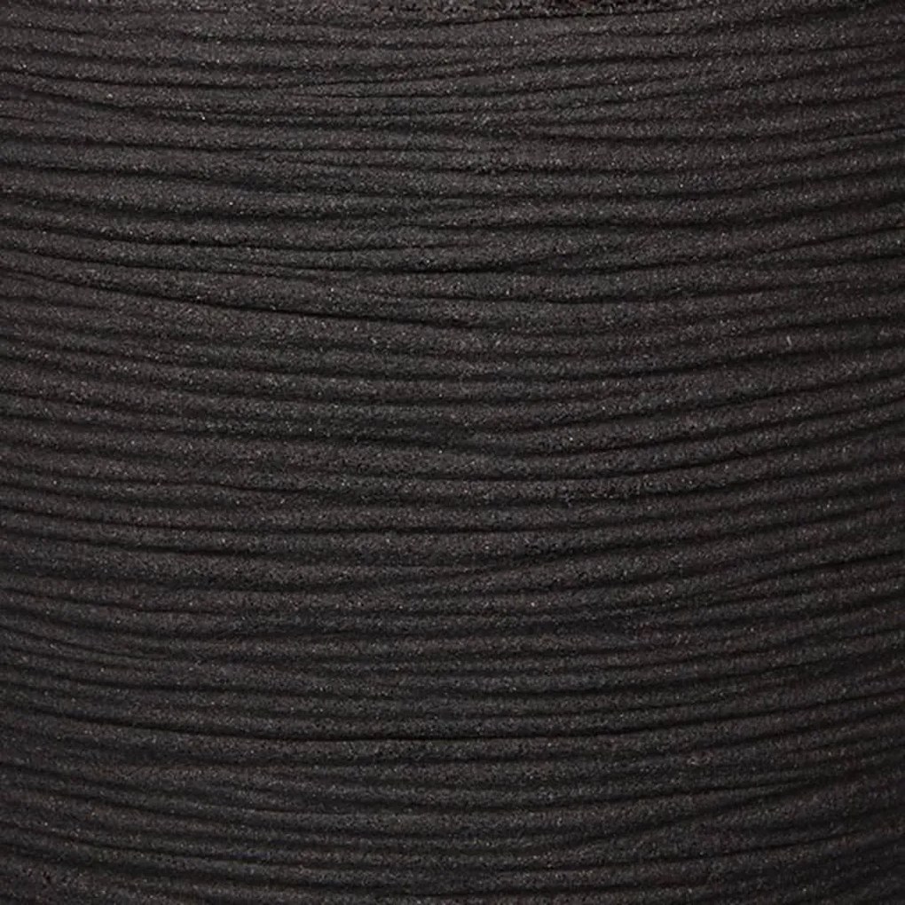 Capi Βάζο Nature Rib Elegant Low Μαύρο 36 x 47 εκ. KBLR782 - Μαύρο