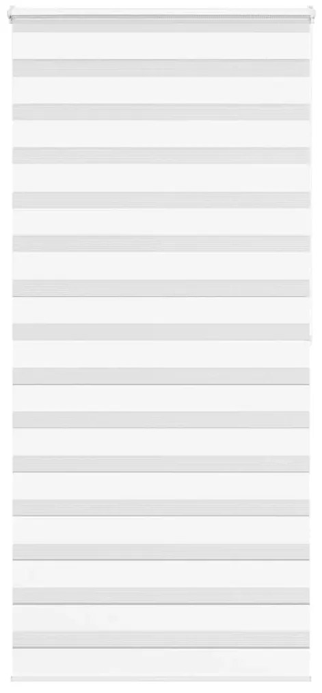 vidaXL Ζέβρα τυφλή Λευκό Πλάτος υφάσματος 105,9 εκ. Πολυεστέρας