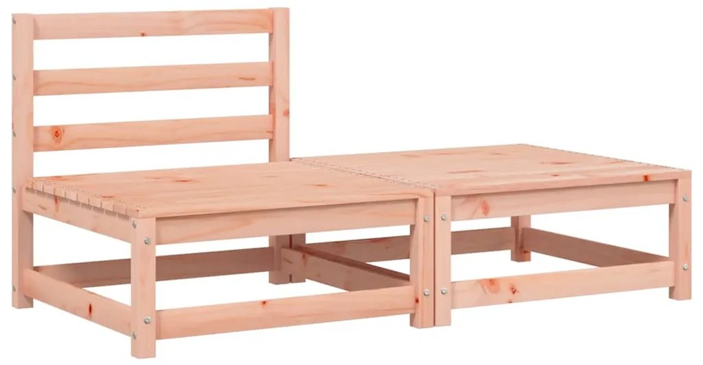 vidaXL Καναπές Κήπου Χωρίς Μπράτσα με Μαξιλάρια και Υποπόδιο