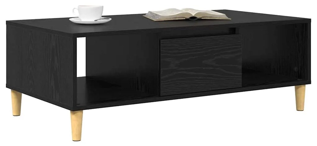 vidaXL με αποθήκευση με πόρτα Μαύρη δρυς 103.5 x 60 x 35 εκ Επεξεργασμένο ξύλο