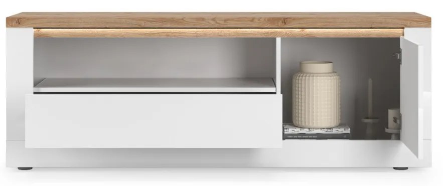 Έπιπλο Τηλεόρασης Ανθρακί Οξειδωμένο 121x43x57