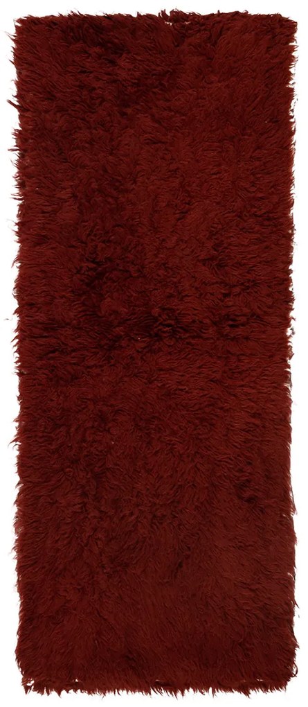Χαλί Διαδρόμου (60x120) Βιοκαρπέτ Flokati 51 Red Brown