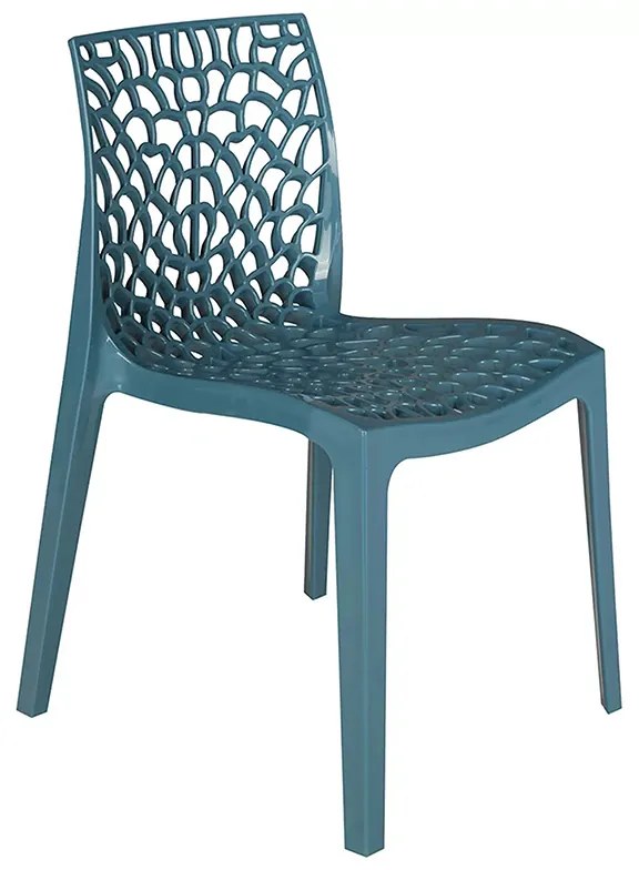 Καρέκλα Hush pakoworld με UV protection PP μπλε 50.5x54x79.5εκ. Model: 262-000011