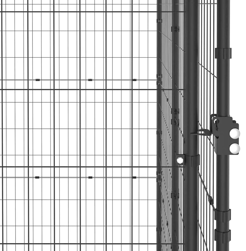 vidaXL Κλουβί Σκύλου Εξ. Χώρου Ατσάλι 110 x 220 x 180 εκ.