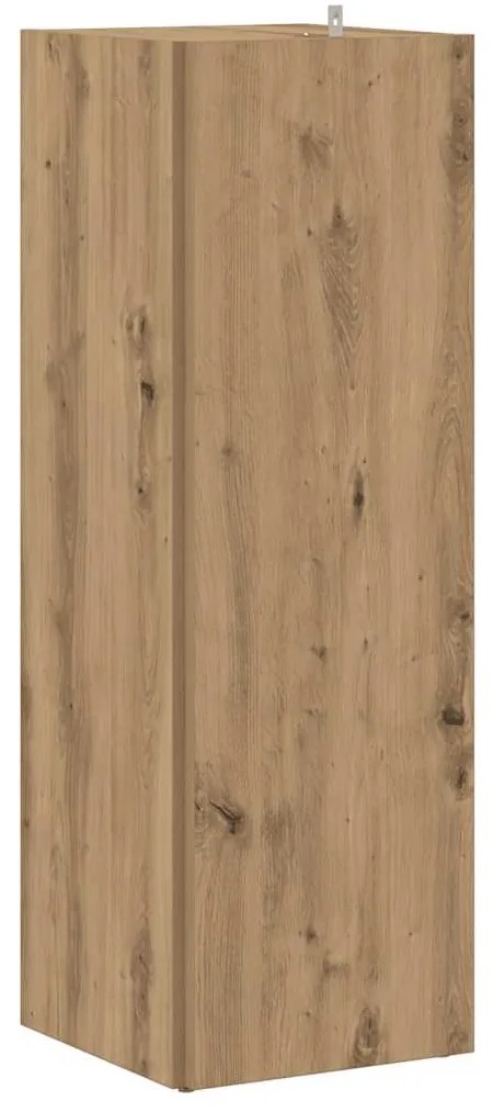 vidaXL Γωνιακό ντουλάπι Artisan Oak 33x33x100 cm Κατασκευασμένο ξύλο