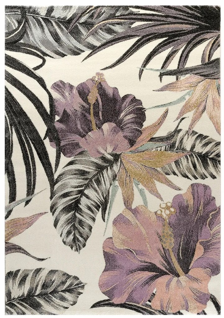 Χαλί FLORAL 22440/261 &#8211; 133×190 cm 133X190 ΛΕΥΚΟ- ΚΡΕΜ