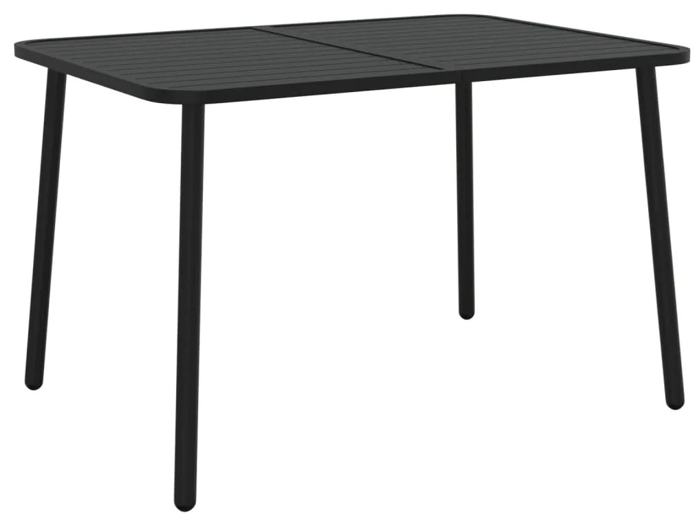 vidaXL Σετ Τραπεζαρίας Κήπου 5 Τεμαχίων Ανθρακί από Ατσάλι