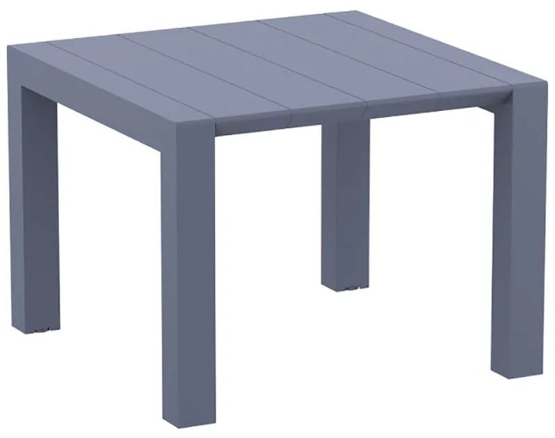 ΕΠΕΚΤ.ΤΡΑΠΕΖΙ ΠΟΛ/ΝΙΟΥ VEGAS 100X100/140εκ. DARK GREY