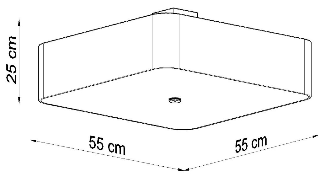 Sollux Φωτιστικό οροφής Lokko 5,ύφασμα, γυαλί, χάλυβας,5xE27/60w