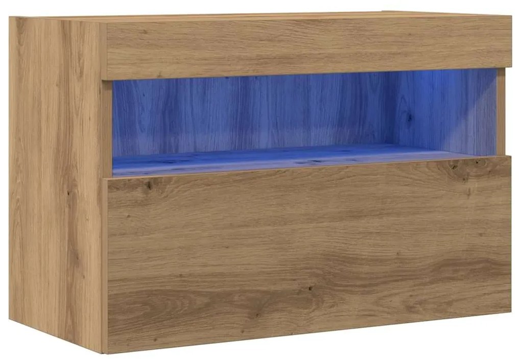 vidaXL Ντουλάπι Τηλεόρασης Τοίχου artisan δρυς 60 x 30 x 40 εκ.