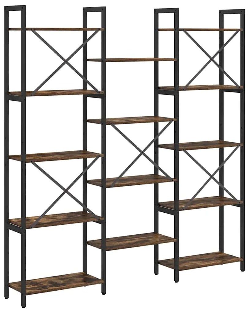 vidaXL Ράφι Βιβλίων Δρύς Sonoma 156 x 25 x 167 εκ. Επεξεργασμένο ξύλο