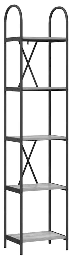 vidaXL Ράφι Βιβλίων Γκρι sonoma 40 x 30 x 183 εκ Επεξεργασμένο ξύλο