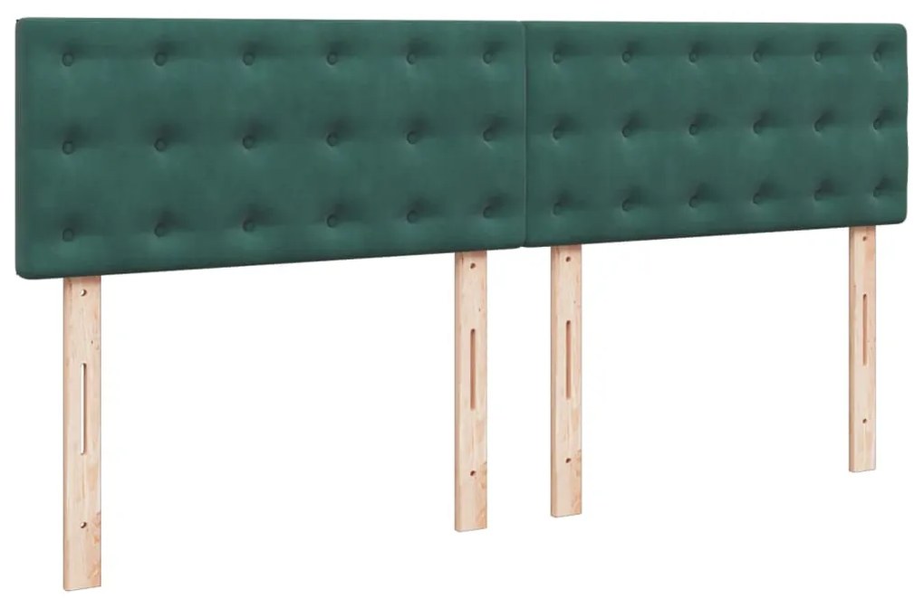 ΚΡΕΒΑΤΙ BOXSPRING ΜΕ ΣΤΡΩΜΑ ΣΚΟΥΡΟ ΠΡΑΣΙΝΟ 180X200ΕΚ. ΒΕΛΟΥΔΙΝΟ 3288693