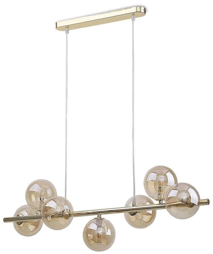 Φωτιστικό Οροφής - Ράγα Estera Gold 5668 7xG9 6W 90x153cm Gold TK Lighting