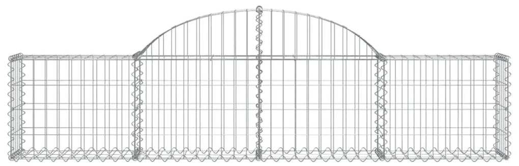 vidaXL Συρματοκιβώτια Τοξωτά 30 τεμ. 200x30x40/60 εκ. Γαλβαν. Ατσάλι