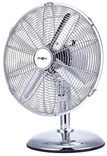 Ανεμιστήρας Επιτραπέζιος PRΤF-80579 Primo 12'' 30εκ. Μεταλλικός Χρώμιο