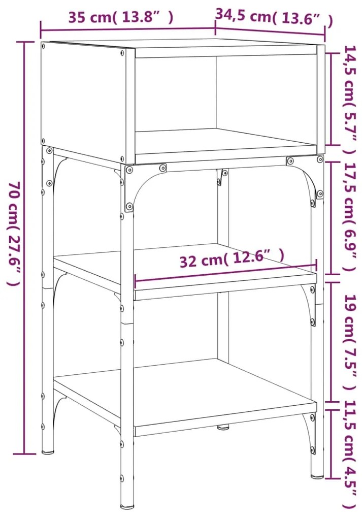 ΚΟΜΟΔΙΝΑ 2 ΤΕΜ ΚΑΠΝΙΣΤΗ ΔΡΥΣ 35X34,5X70 ΕΚ. ΕΠΕΞΕΡΓΑΣΜΕΝΟ ΞΥΛΟ 825888