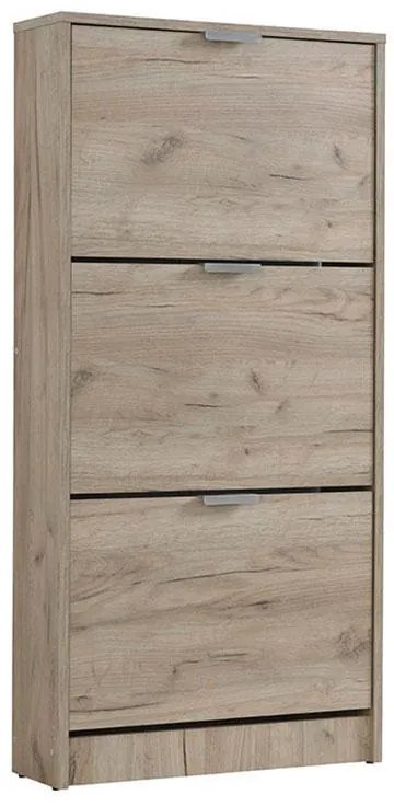 Παπουτσοθήκη Hugo 23 Γκρί Δρύς 67x28x119 εκ. 67x28x119 εκ.