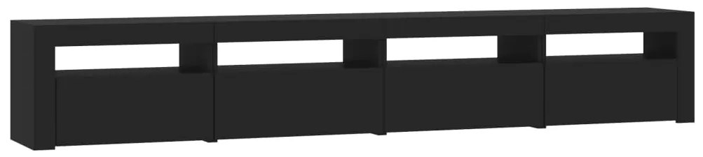 vidaXL Έπιπλο Τηλεόρασης με LED Μαύρο 240x35x40 εκ.
