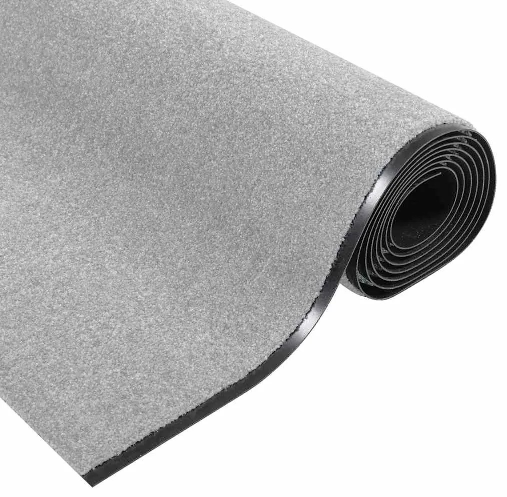 vidaXL Χαλάκι Εξώπορτας Άλλο Γκρι και Μαύρο 120 x 350 εκ