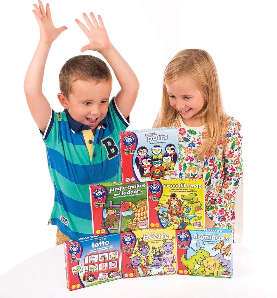 Jungle Snakes &amp; Ladders Mini Game Orchard Toys