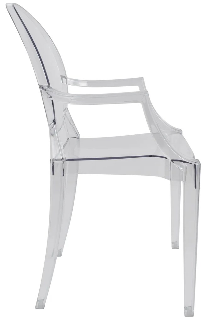 ΠΟΛΥΘΡΟΝΑ ΑΚΡΥΛΙΚΗ ΔΙΑΦΑΝΗ ΜΕ ΜΠΡΑΤΣΑ ARAMIS HM0169 52,2x56,5x92 εκ.