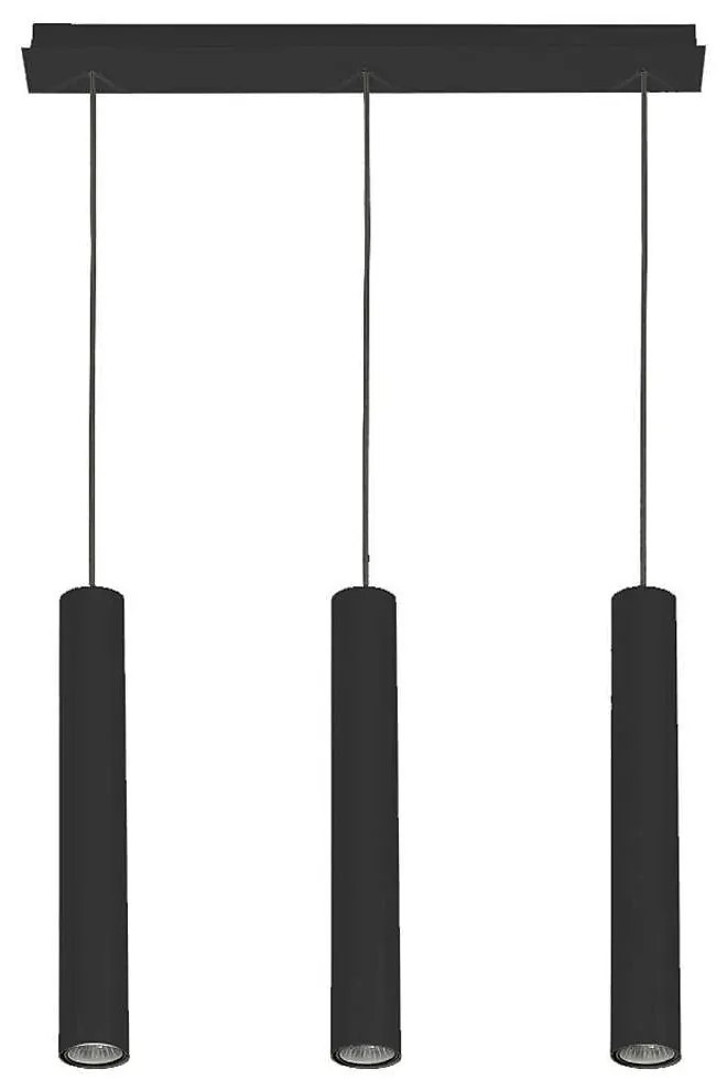 Φωτιστικό Οροφής - Ράγα Eye 7862 3x10W GU10 Black Nowodvorski Metal