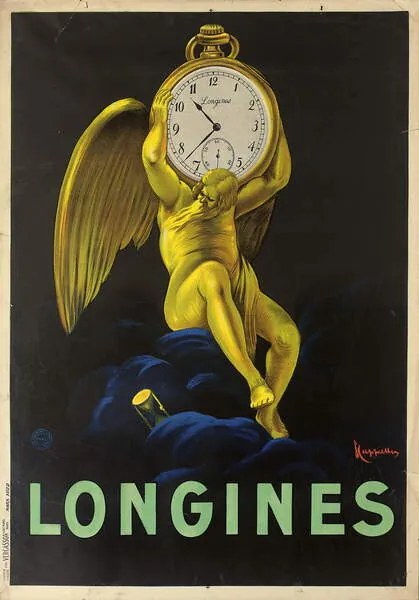 Αναπαραγωγή Swiss watchmakers Longines, Cappiello, Leonetto