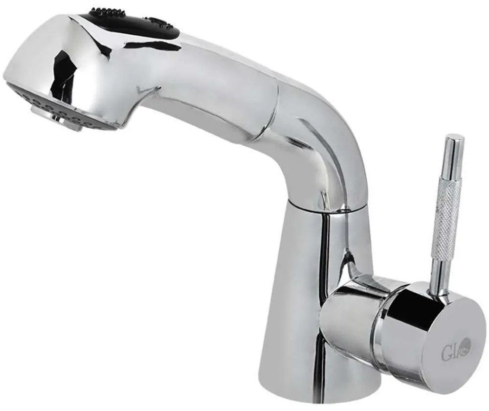 Μπαταρία Νιπτήρος Barbiere 13-1227 Με Σπιράλ Chrome Gloria Metal