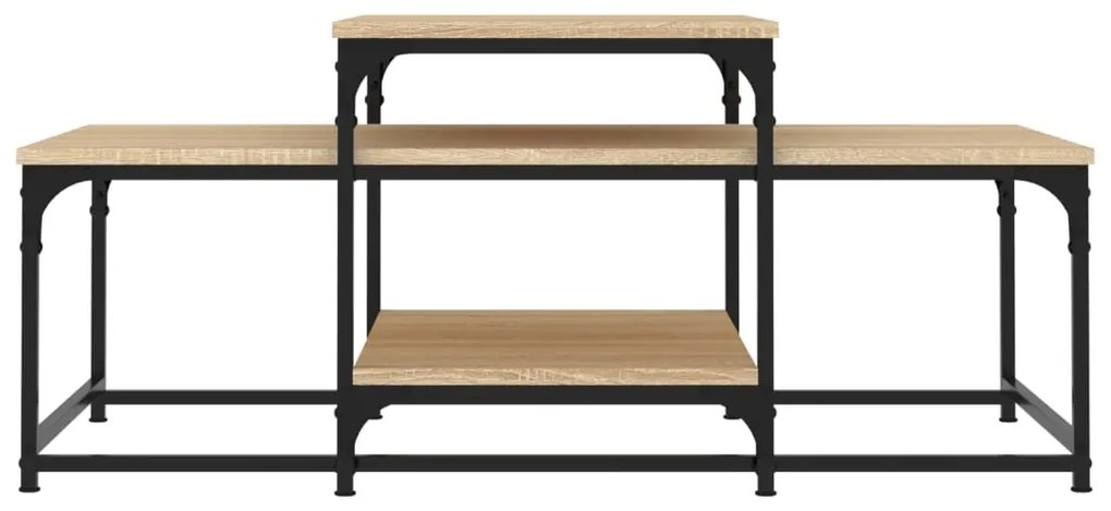 vidaXL Τραπεζάκι Σαλονιού Sonoma Δρυς 102 x 60 x 45 εκ. Επεξεργ. Ξύλο