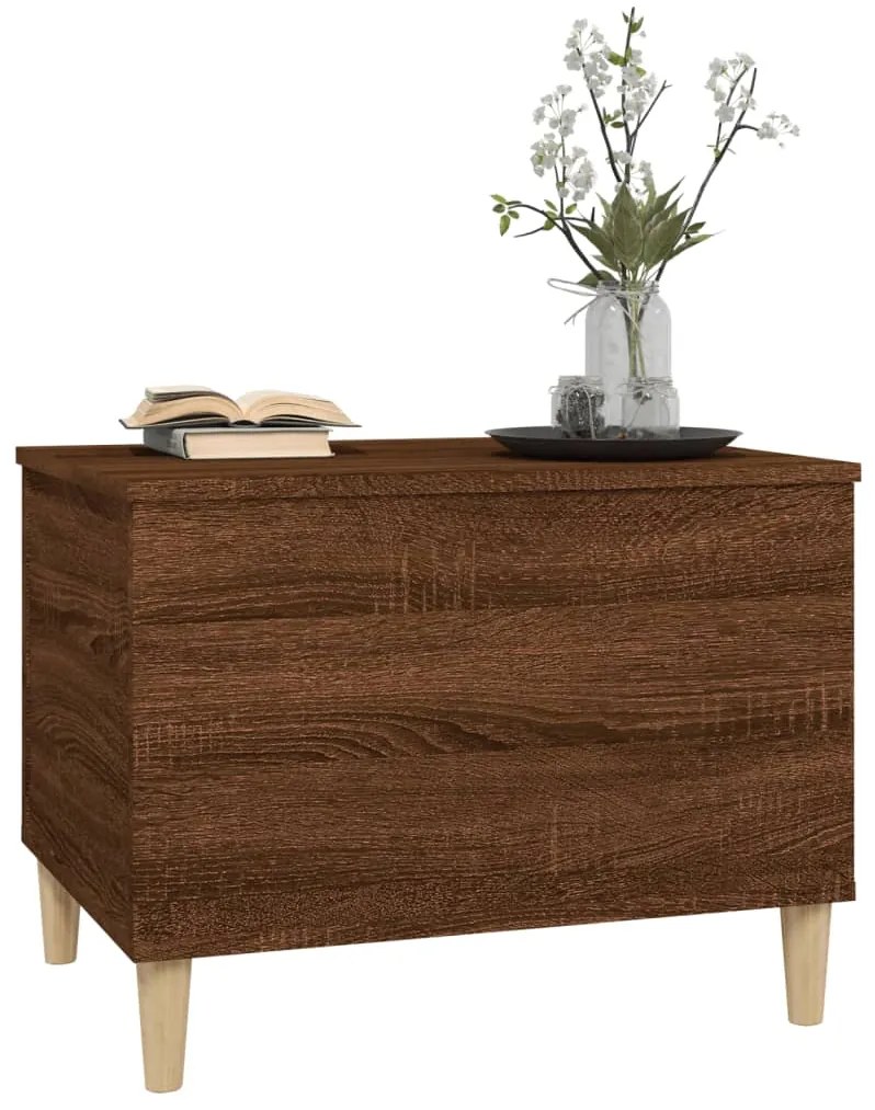 vidaXL Τραπεζάκι Σαλονιού Καφέ Δρυς 60x44,5x45 εκ. Επεξεργασμένο Ξύλο