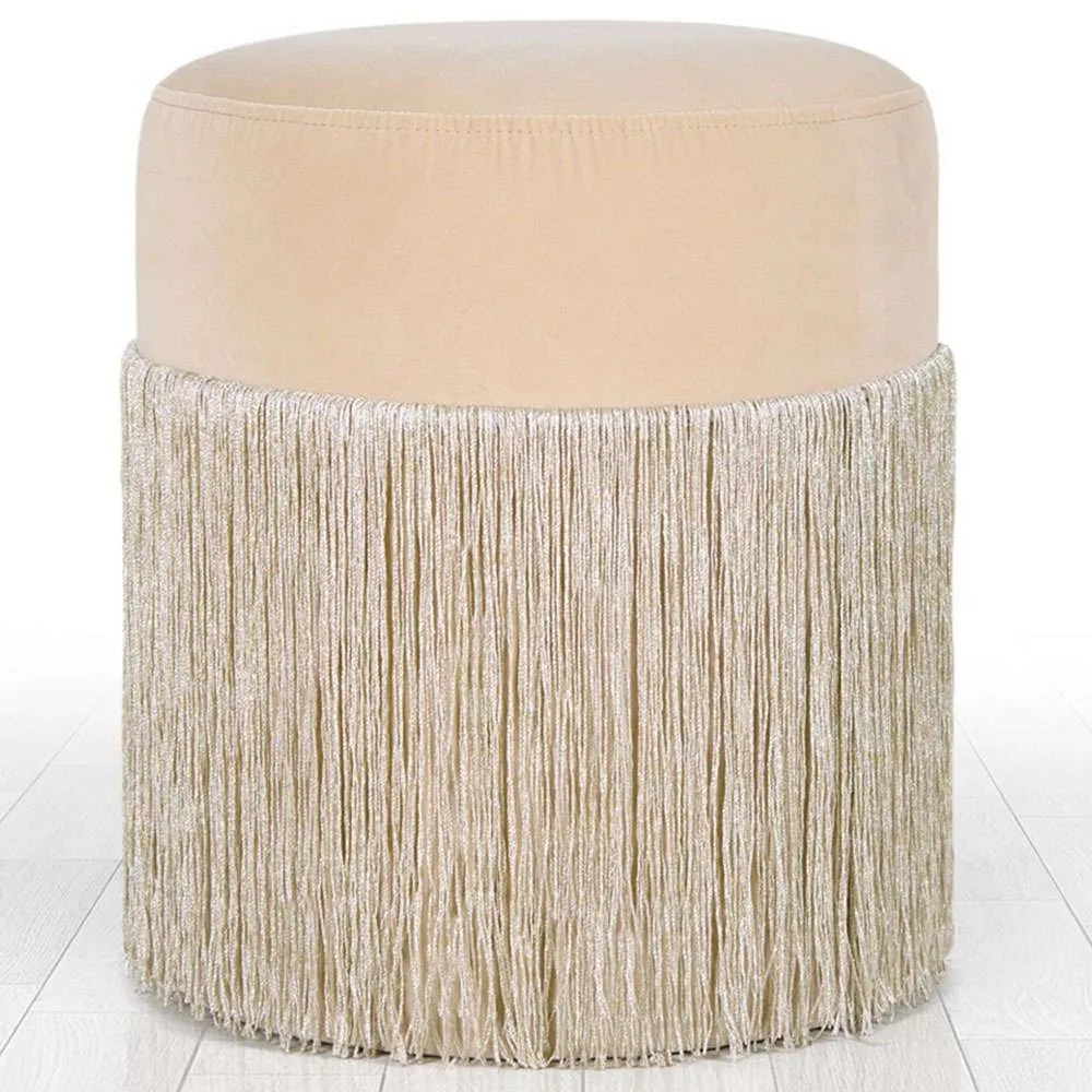 Σκαμπό Merkur 209FLF1256 Φ45x40cm Cream