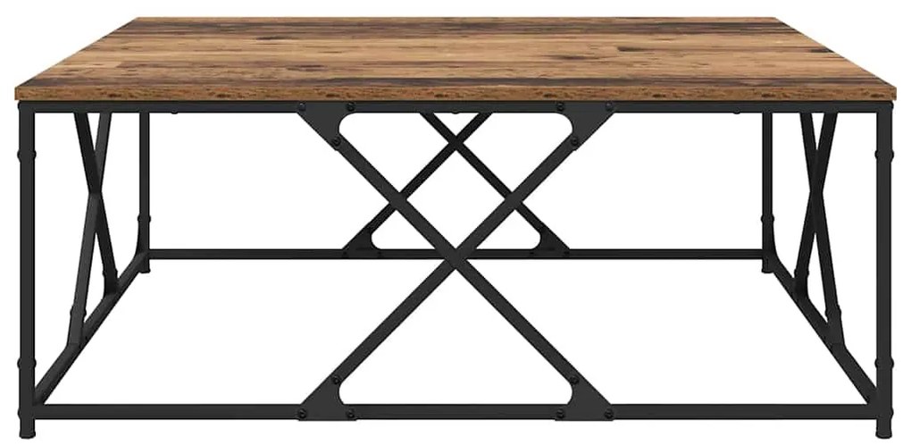 vidaXL Τραπεζάκι σαλονιού Παλιό Ξύλο 100 x 100 x 40 cm