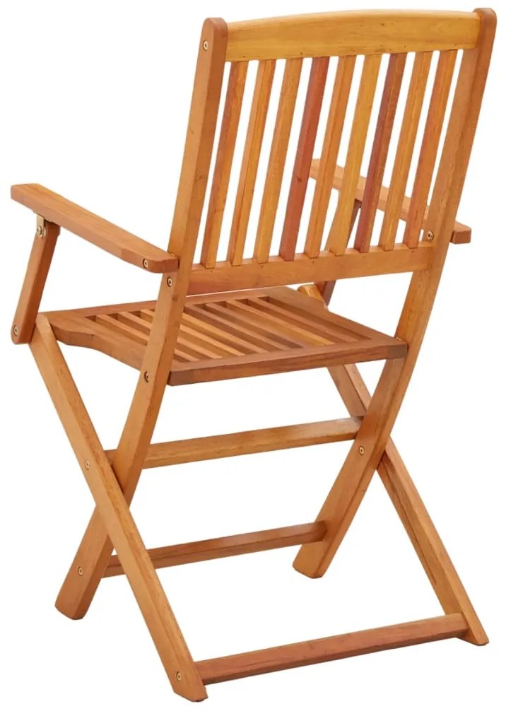 vidaXL Καρέκλες Εξωτ. Χώρου Πτυσσόμενες 4 τεμ. Μασίφ Ξύλο Ευκαλύπτου