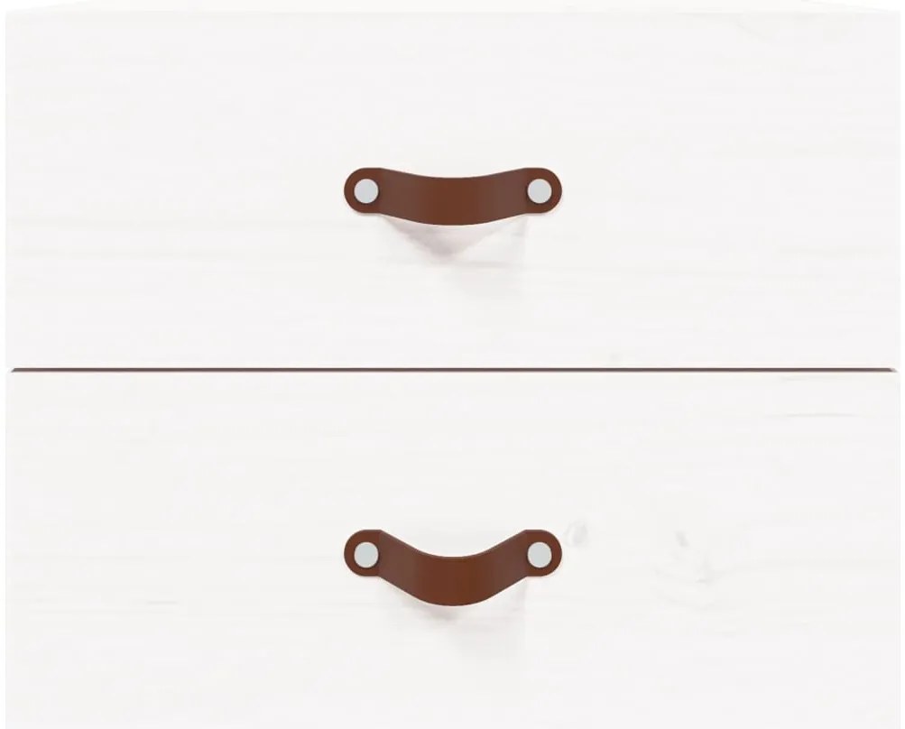 vidaXL Κομοδίνο Επιτοίχιο Λευκό 50 x 36 x 40 εκ.