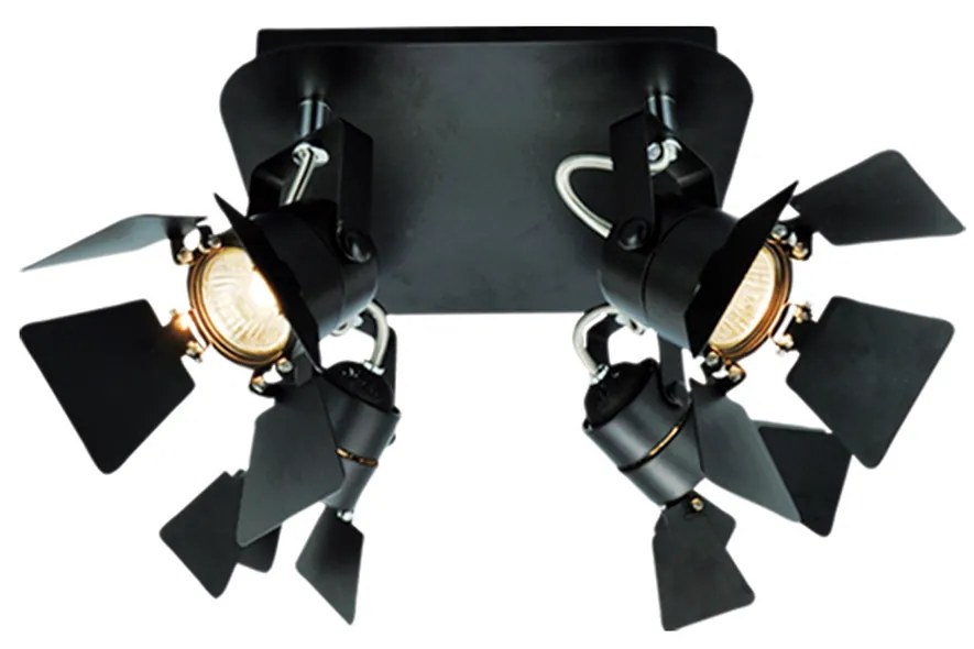 Σποτ Πολύφωτο Homelighting Mystic 77-2211 Black
