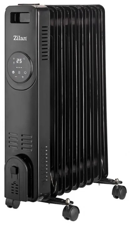 Καλοριφέρ Λαδιού  Zilan ZLN8416, 2000 W, 9 πτερύγια, 3 βαθμίδες, Τηλεχειριστήριο, Θερμοστάτης, Μαύρο